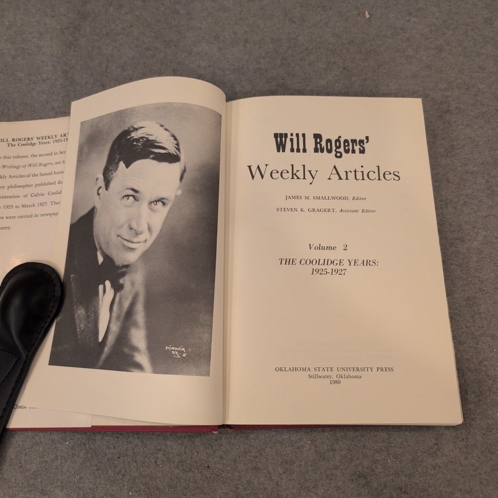 Will Rogers Weekly Articles Vol 2 The Coolidge Years 1925-1927 Hardcover 1980 - Picture 5 of 7